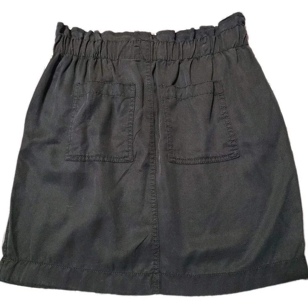 Loft Flowy Flirty Casual Black Above The Knee Skirt, Size 2, ‎ BNWT